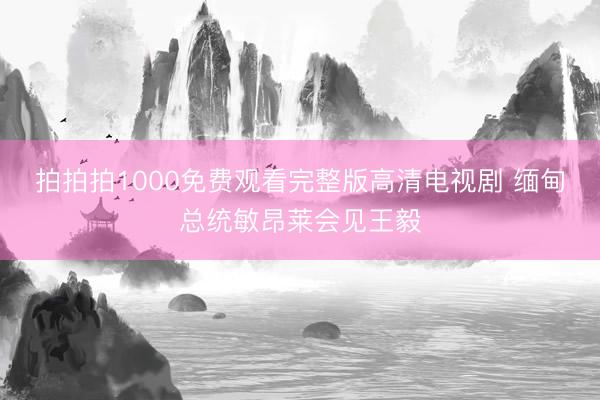 拍拍拍1000免费观看完整版高清电视剧 缅甸总统敏昂莱会见王毅
