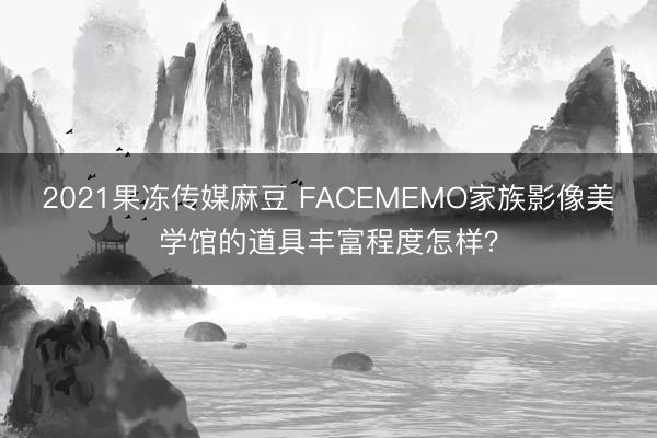 2021果冻传媒麻豆 FACEMEMO家族影像美学馆的道具丰富程度怎样？