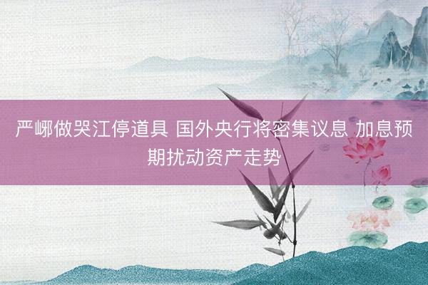 严峫做哭江停道具 国外央行将密集议息 加息预期扰动资产走势